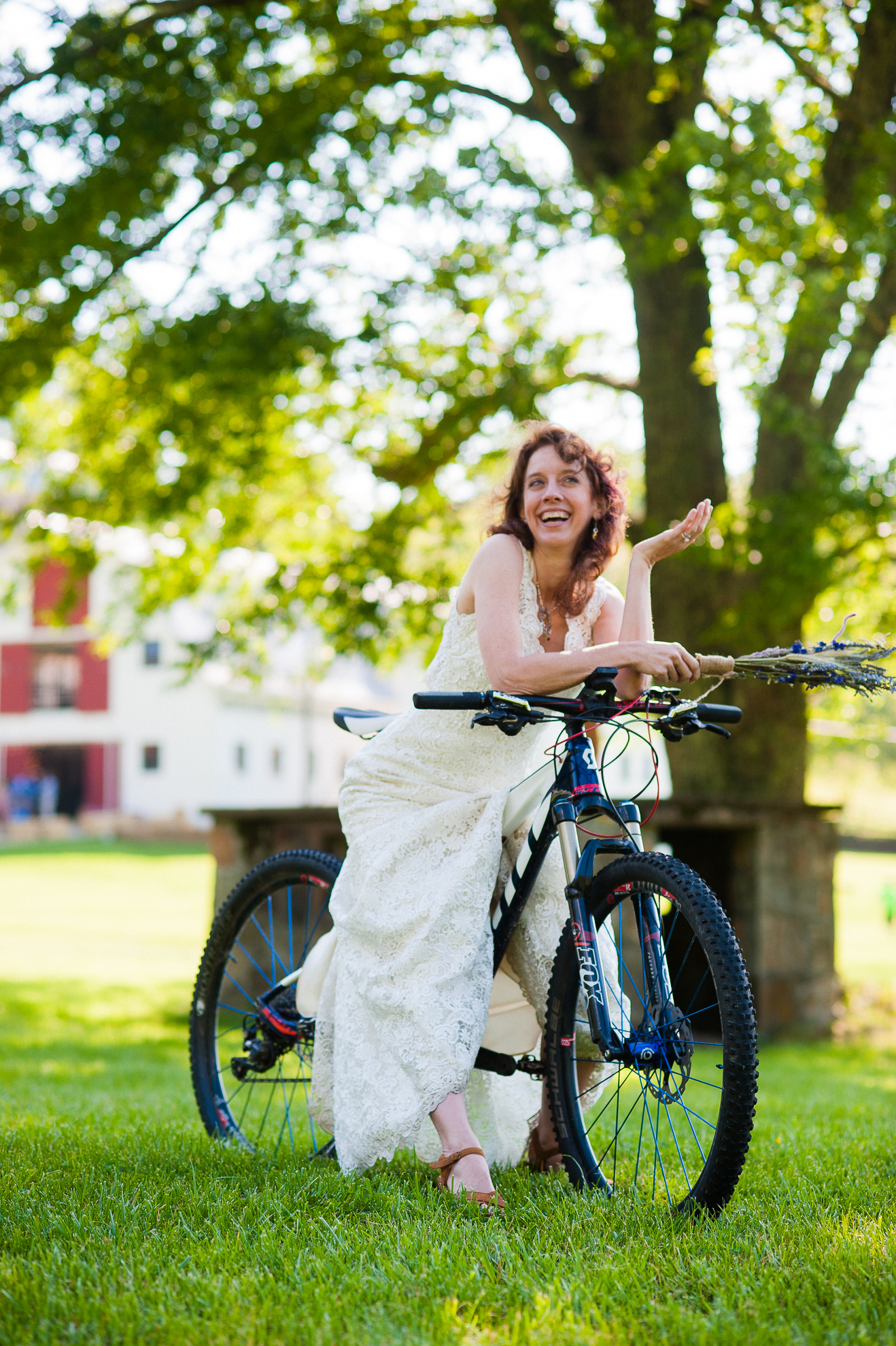 Bridal Portrait at REEB Ranch wedding in Brevard NC