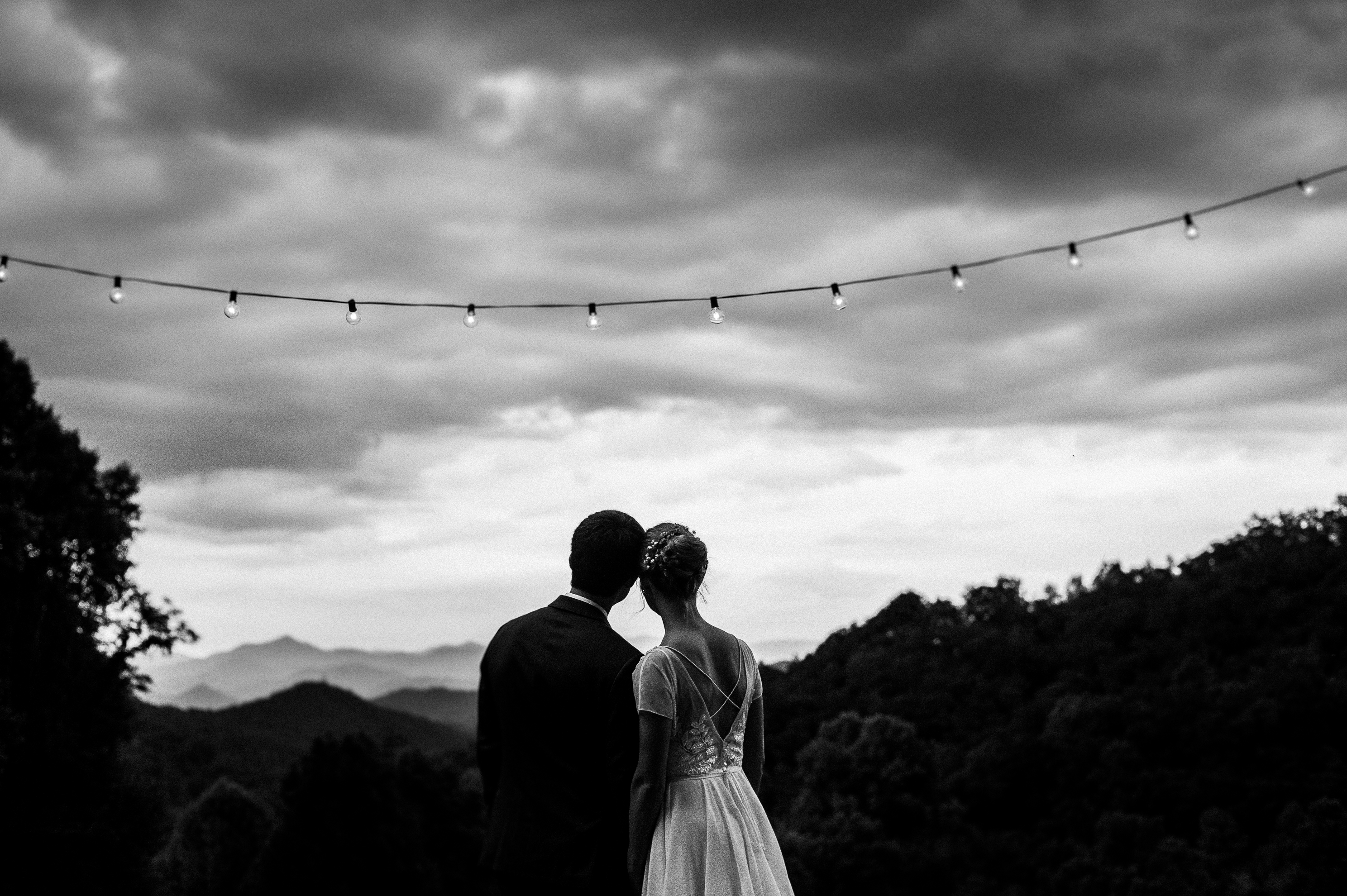 mountain wedding portrait near the great smoky mountains 