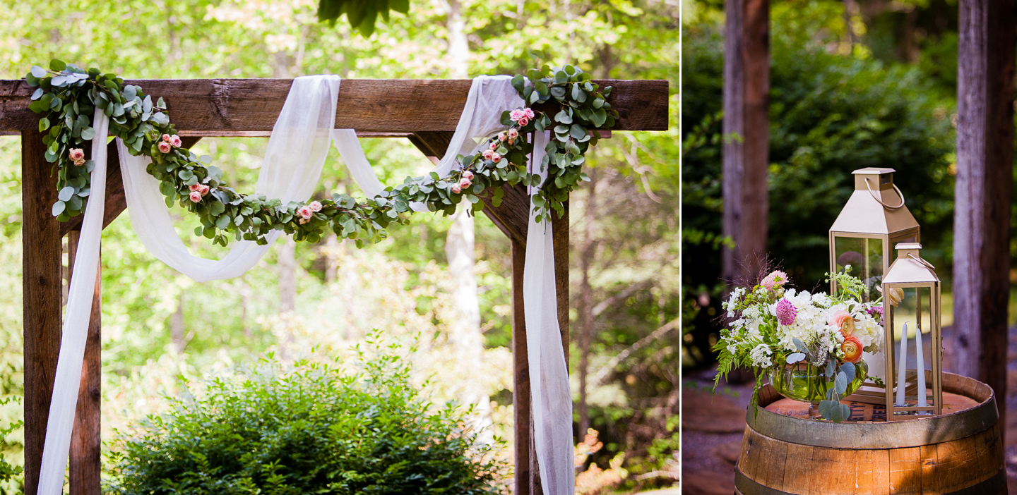 ceremony arbor by sweet stems flower bar 