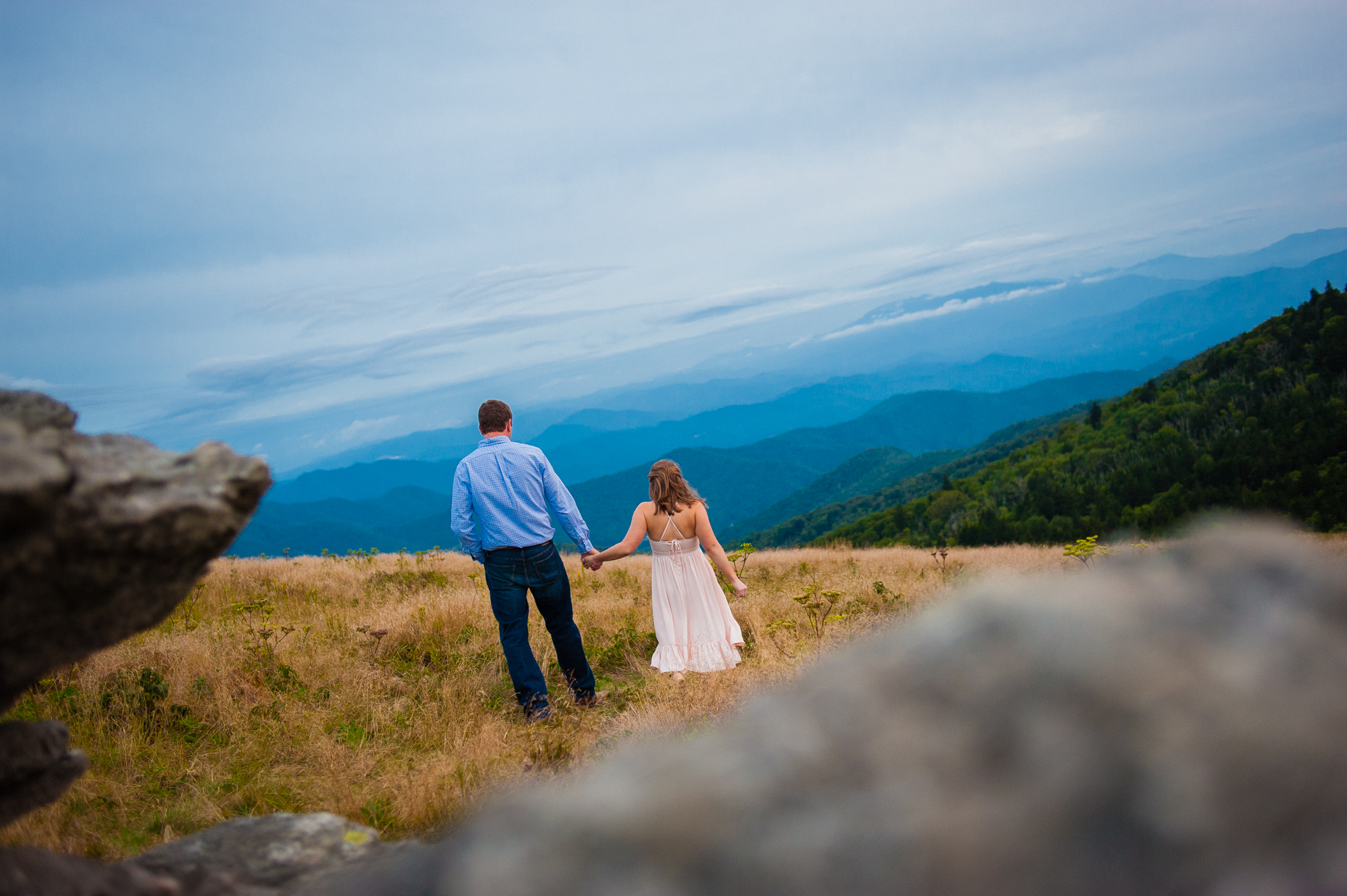 couple wanders across roan mountain 