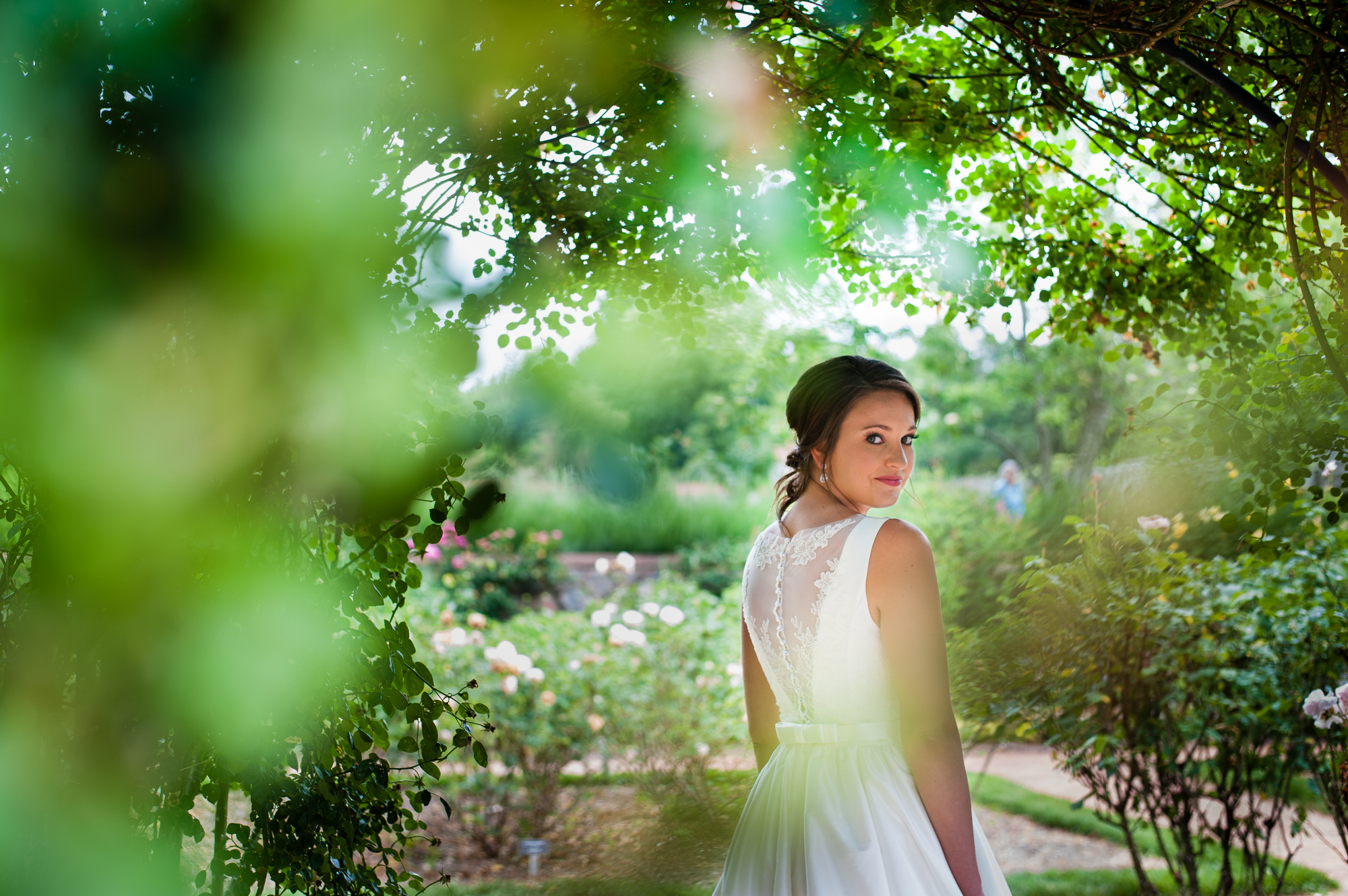 biltmore rose garden bridal portrait