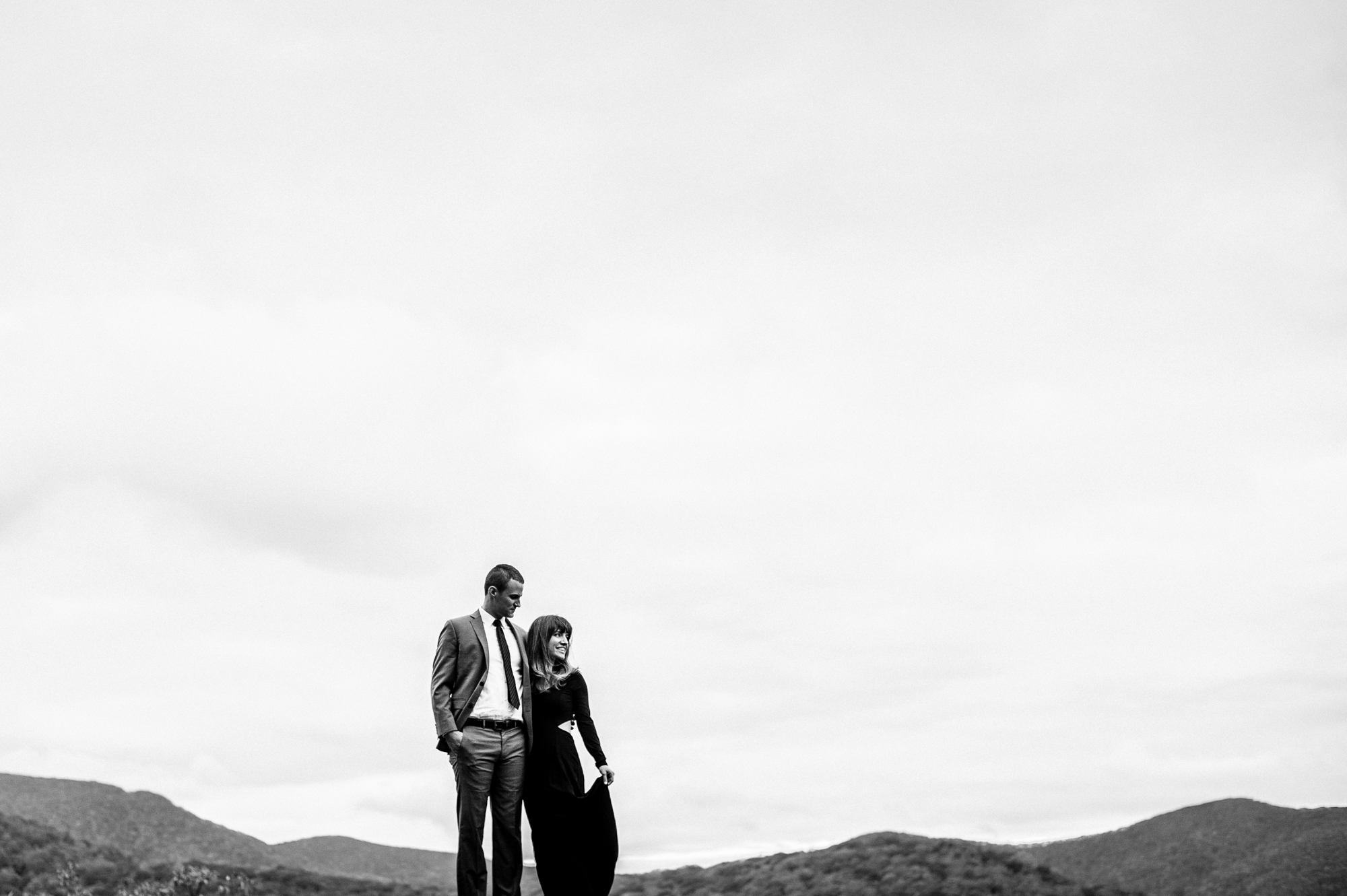 an adventurous engagement session at craggy gardens