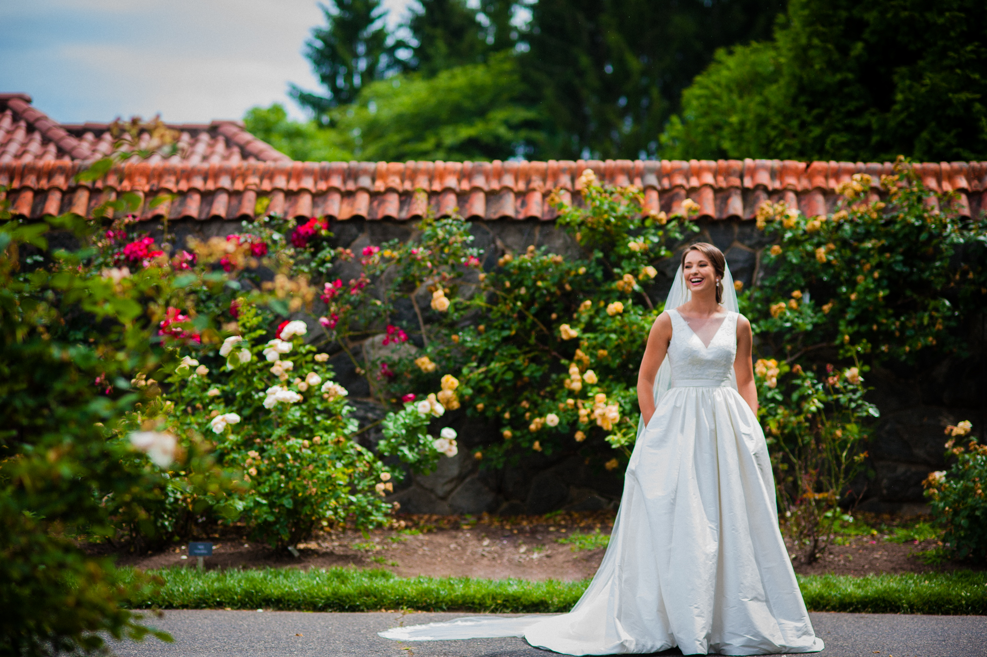 biltmore rose garden bridal portraits