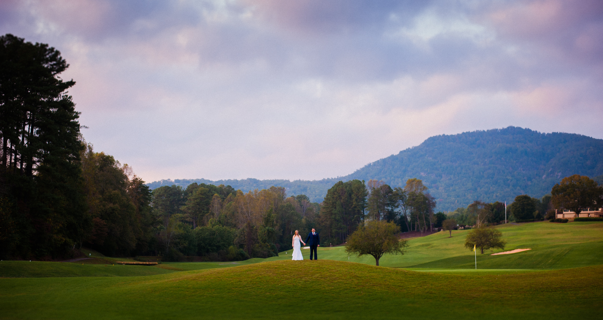 rumbling bald resort wedding portrait