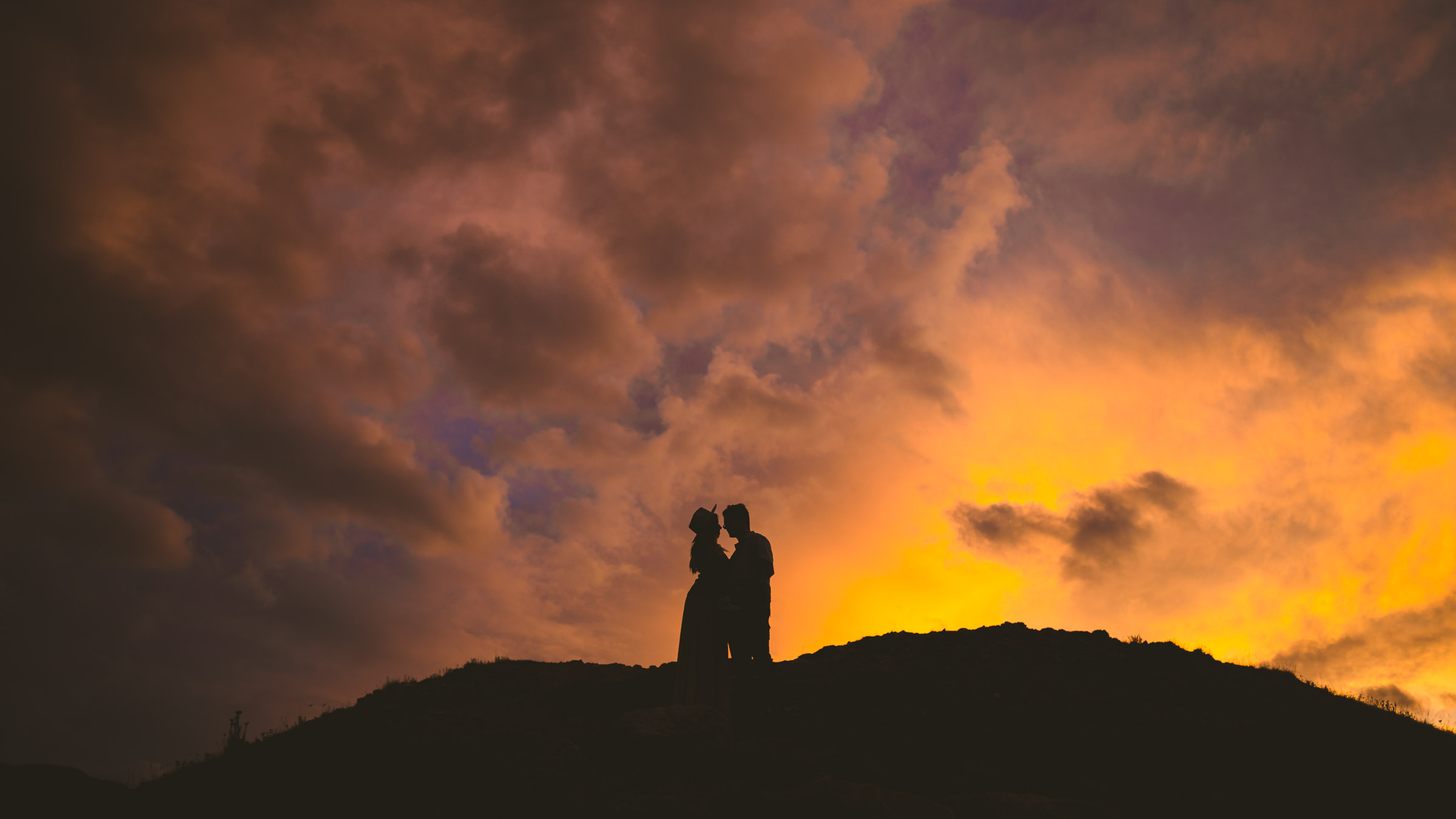 Sunrise wedding on Loveland Pass