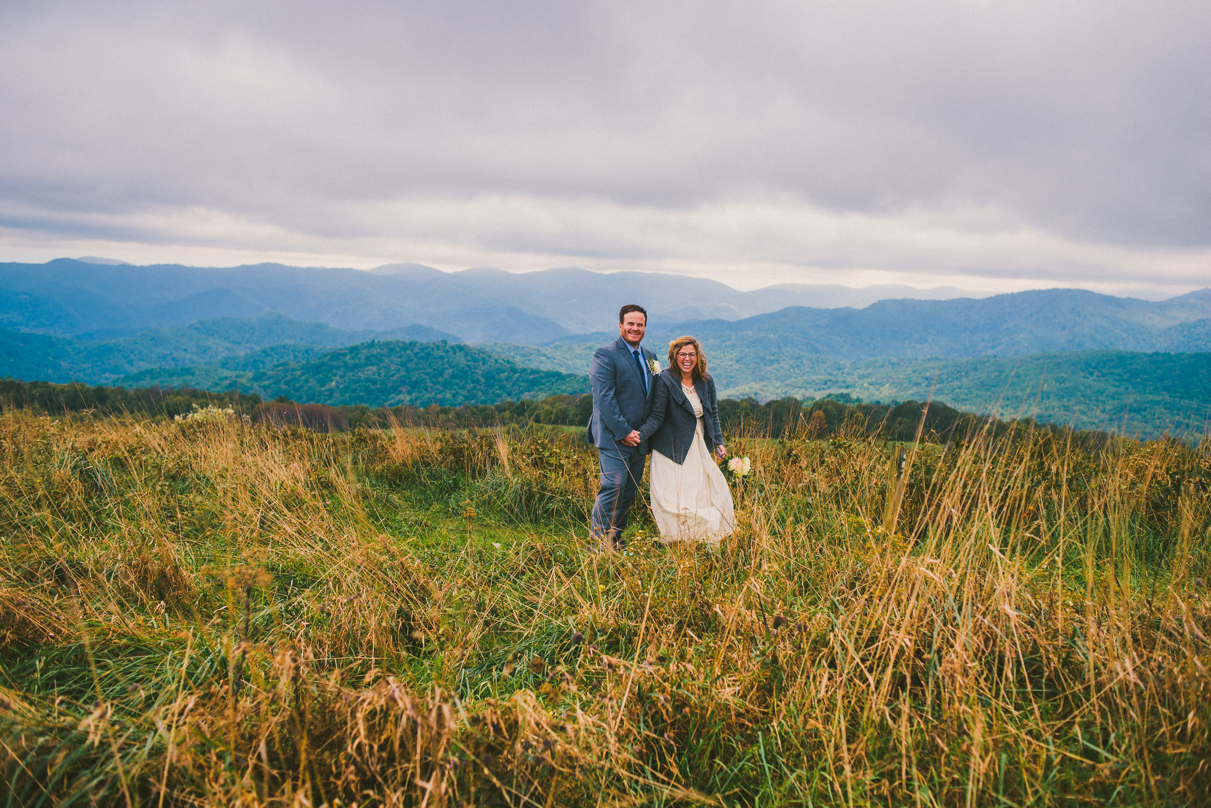 Max Patch is a popular mountain location for elopements in WNC