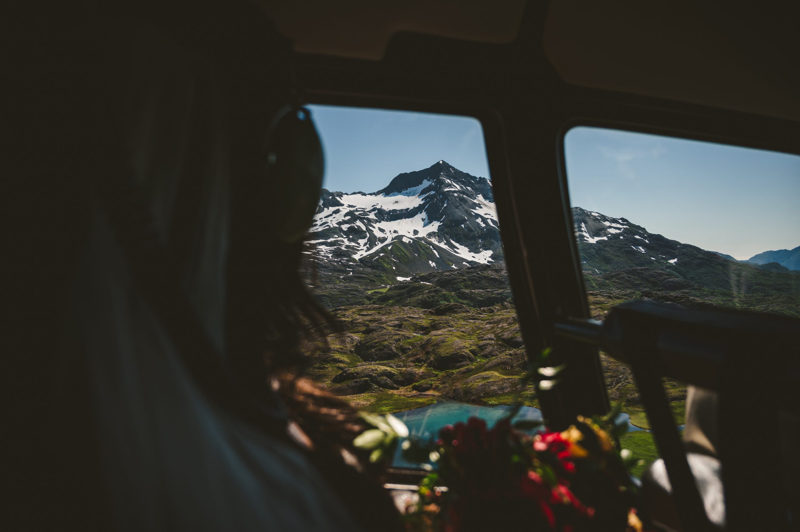 helicopter elopement photo alaska