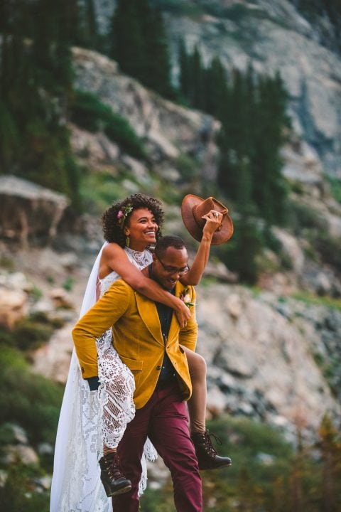 Colorado mountain wedding photography at Loveland Pass