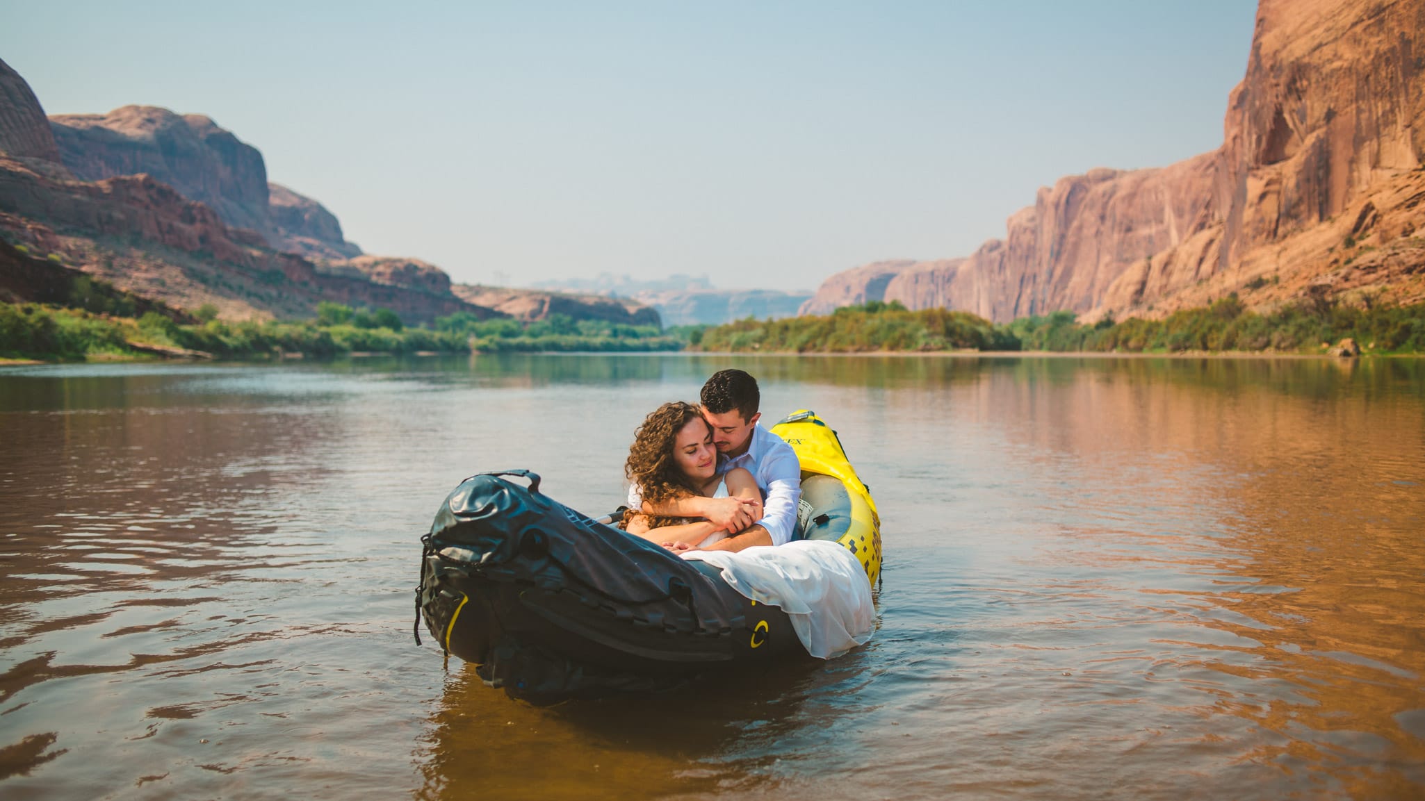 Kayaking Elopement in Moab Utah