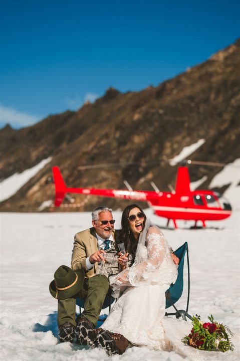 Helicopter elopement in Alaska